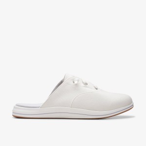 Clarks Breeze Clara White Kadın Makosen Ayakkabı Beyaz | 82647MCEO