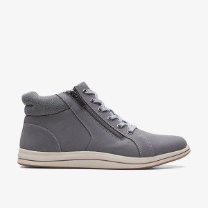 Clarks Breeze Glide Dark Grey Kadın Bot Koyu Gri | 61749KZQH
