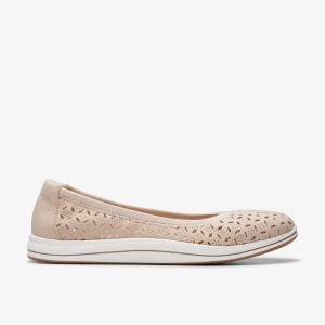 Clarks Breeze Roam Light Sand Kadın Makosen Ayakkabı Açık Kahverengi | 28943AJWC