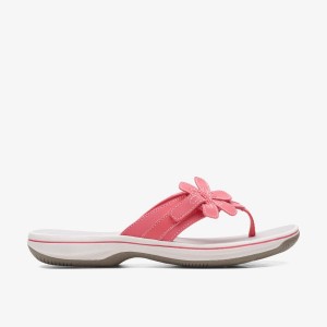 Clarks Brinkley Flora Bright Coral Kadın Sandalet Açık Mercan | 75814TZXA