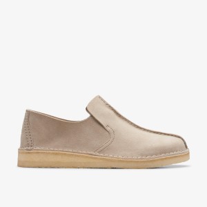 Clarks Desert Mosier Sand Suede Erkek Slip On & Loafer Kahverengi | 45708FBMJ