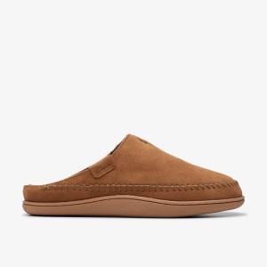 Clarks Frien Wall Tan Erkek Terlik Kahverengi | 48360CBOH