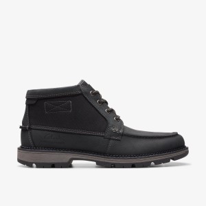 Clarks Maplewalk Moc Black Combination Erkek Bot Siyah | 12539OGRX