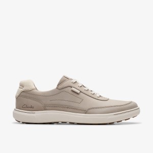 Clarks Mapstone Trail Stone Nubuck Erkek Spor Ayakkabı Gri | 59214WQRS