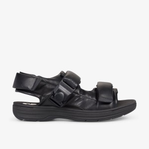 Clarks Martine Rose Mens Sandal 1 Black Leather Erkek Sandalet Siyah | 29480UHWQ