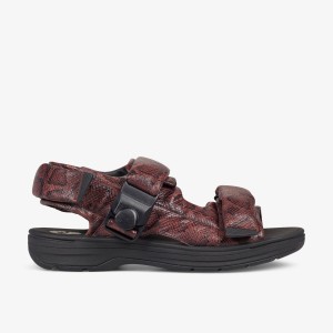 Clarks Martine Rose Mens Sandal 1 Brown Snake Erkek Sandalet Kahverengi Yılan | 78591YMEW