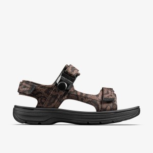 Clarks Martine Rose Mens Sandal 2 Brown Textile Erkek Sandalet Kahverengi | 70298CRHQ