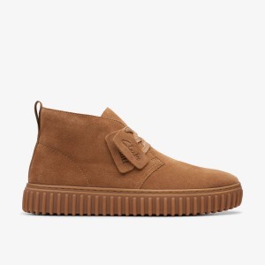 Clarks Torhill Desert Boot Cognac Suede Erkek Bot Kahverengi | 85041MRKL