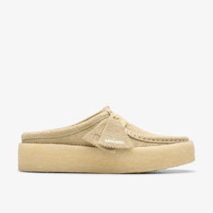 Clarks Wallabee Cup Lo Light Maple Kadın Clog Terlik Açık | 91478TAWZ